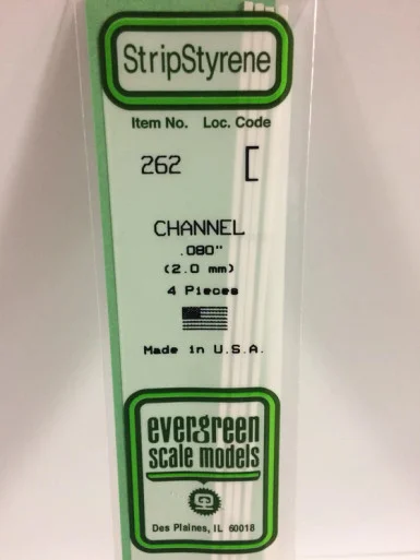 262 - CHANNEL .080" 2.0MM (4)