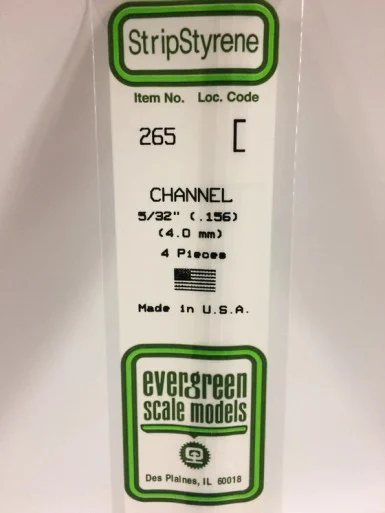 265 - CHANNEL .156" 4.0MM (4)
