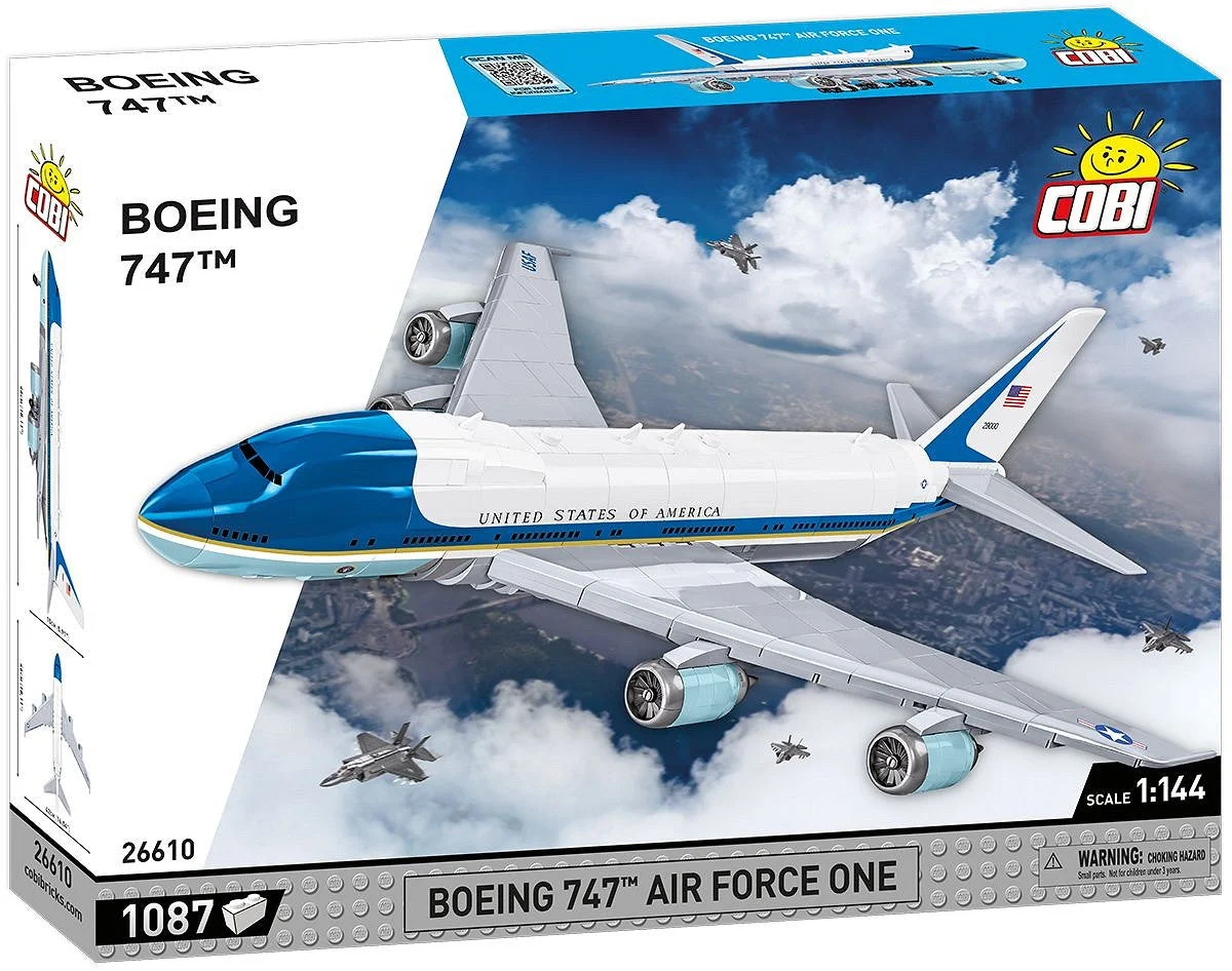 Boeing 747 Air Force One, 1087 Piece Block Kit - Cobi