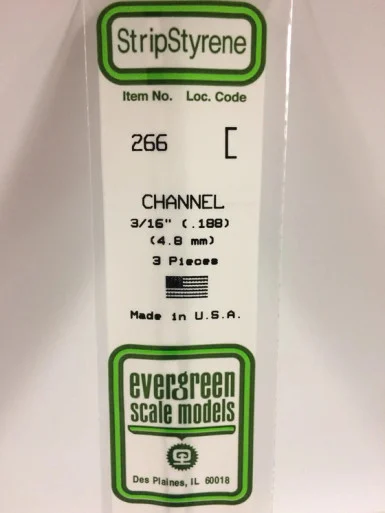 266 - CHANNEL .188" 4.8MM (3)