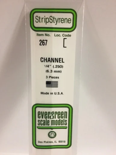 267 - CHANNEL .250" 6.4MM (3)