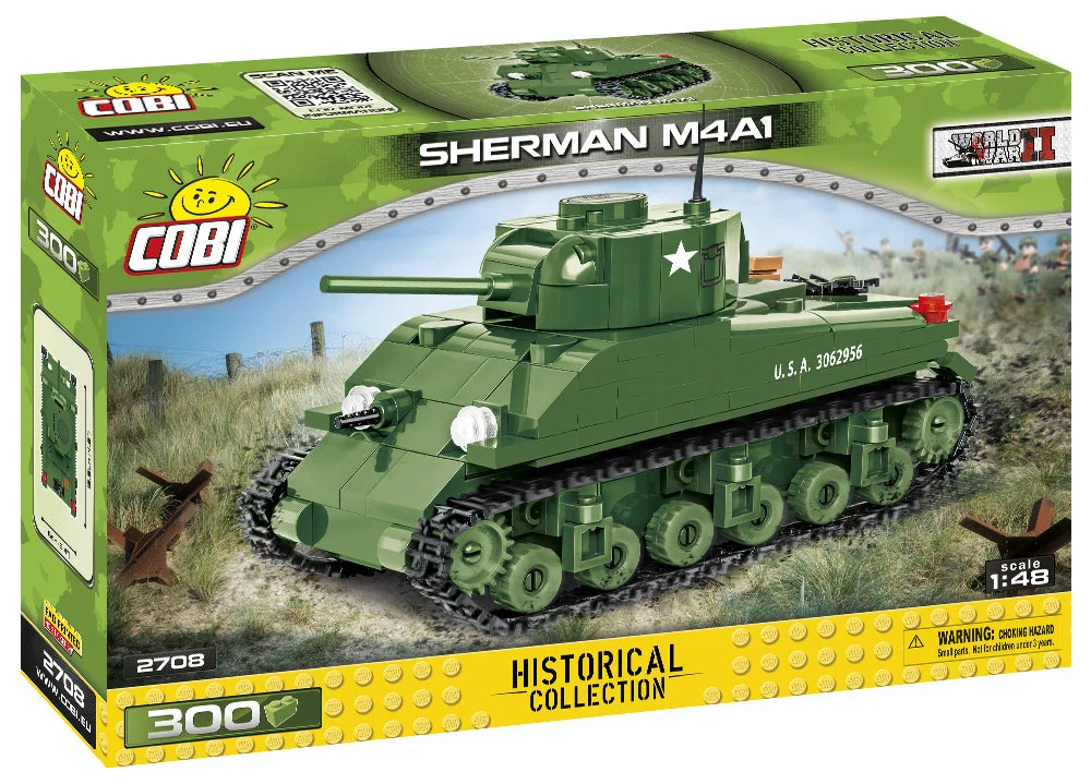 M4A1 Sherman Tank, 300 Piece Block Kit - Cobi