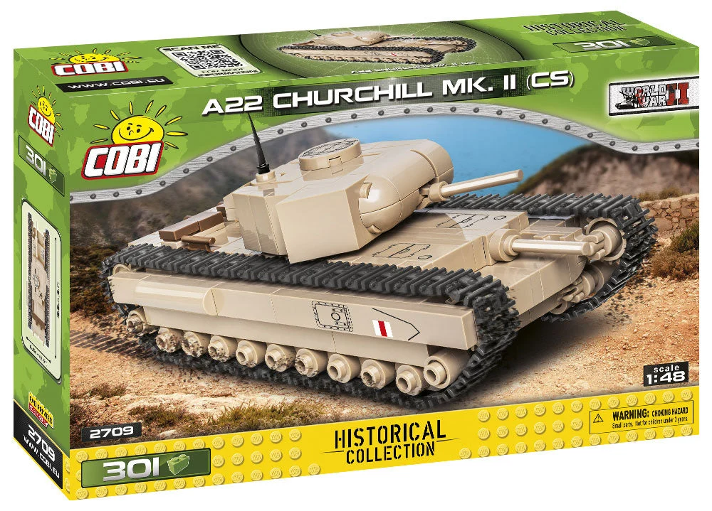 A22 Churchill MK. II Tank, 301 Piece Block Kit - Cobi