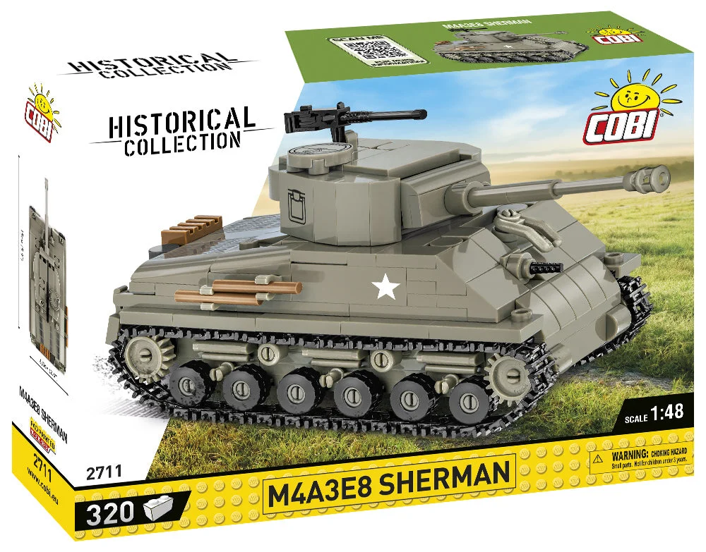 M4A3E8 Sherman Tank, 320 Piece Block Kit - Cobi