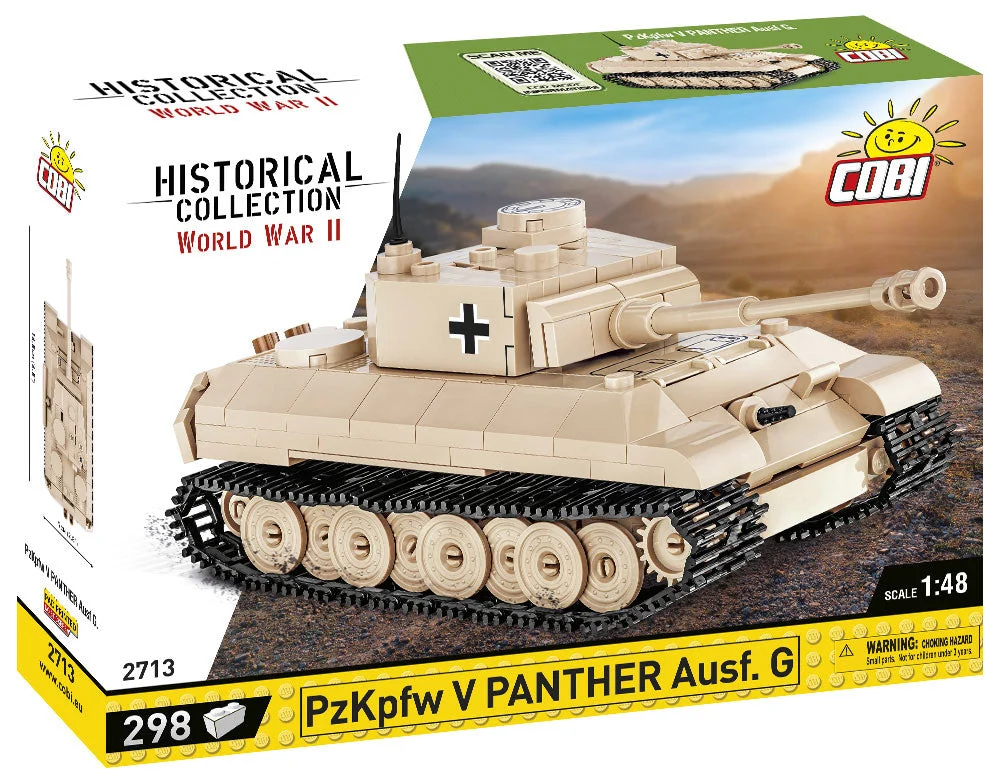 Panzer V Ausf. G Panther Tank, 298 Piece Block Kit - Cobi