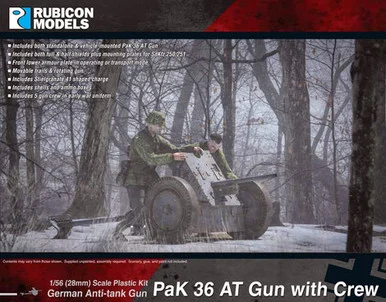 1/56 (28mm) PaK 36 AT Gun with Crew - 280057