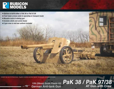 1/56 (28mm) PaK 38 / PaK 97/38 AT Gun with Crew - 280058