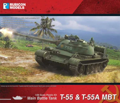 1/56 (28mm) T-55 & T-55A (early production) MBT - 280121