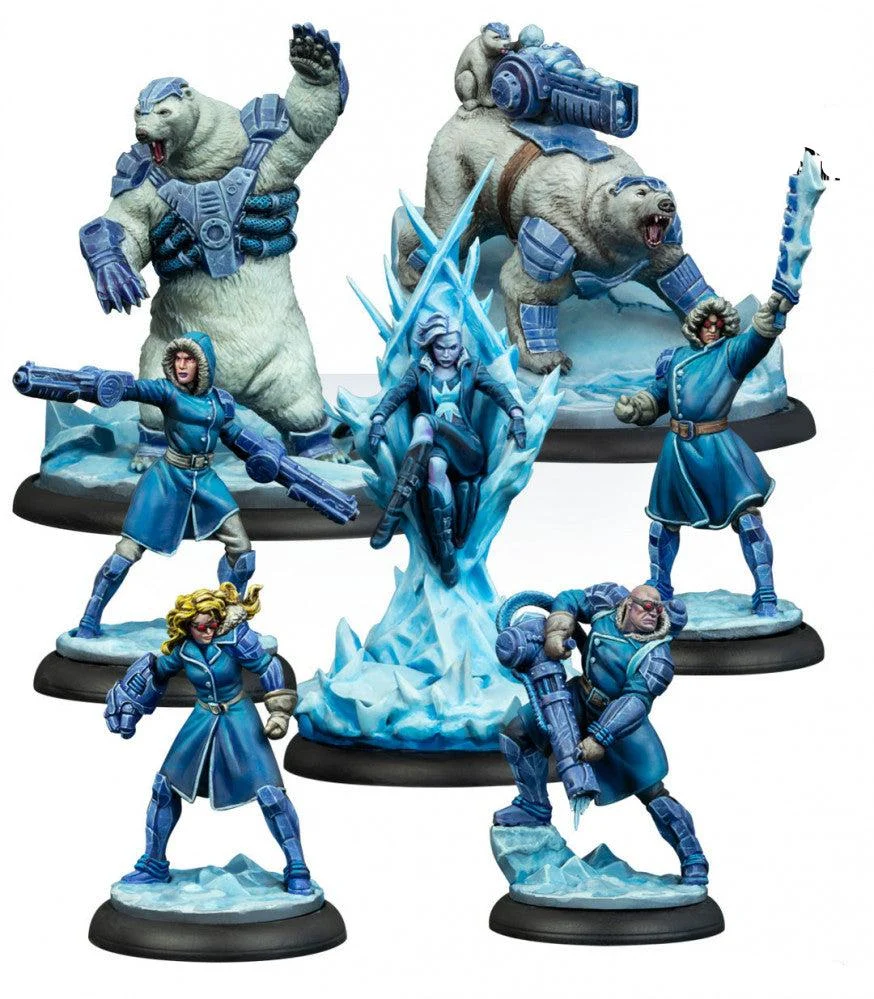 Batman Miniature Game, Mr. Freeze Crew: Cold As Ice - Knight Models
