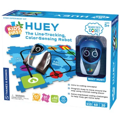 Thames & Kosmos 620396 Huey The Line-Tracking, Color-Sensing Robot