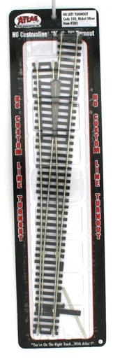 Atlas Model Railroad 285 HO Code 100 Mark IV #8 Left Hand Turnout