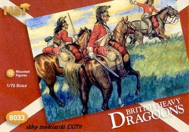 HaT Industrie 8033 British Dragoons 1/72 Scale Model Kit - Hat Industries