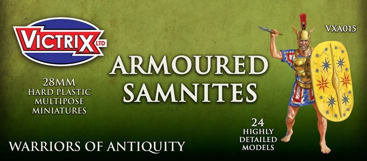 Armoured Samnites, 28 mm Scale Model Plastic Figures - Victrix