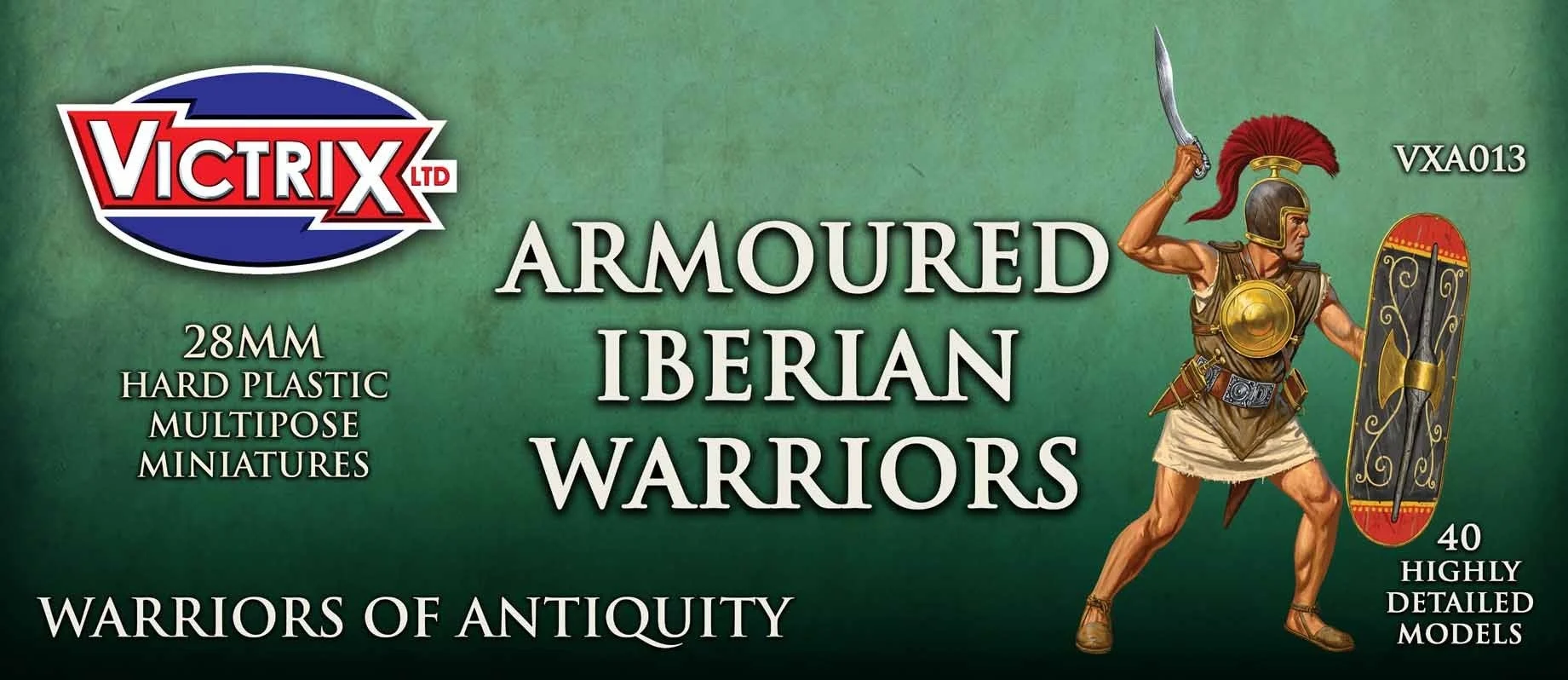 Iberian Armored Warriors, 28 mm Scale Model Plastic Figures - Victrix