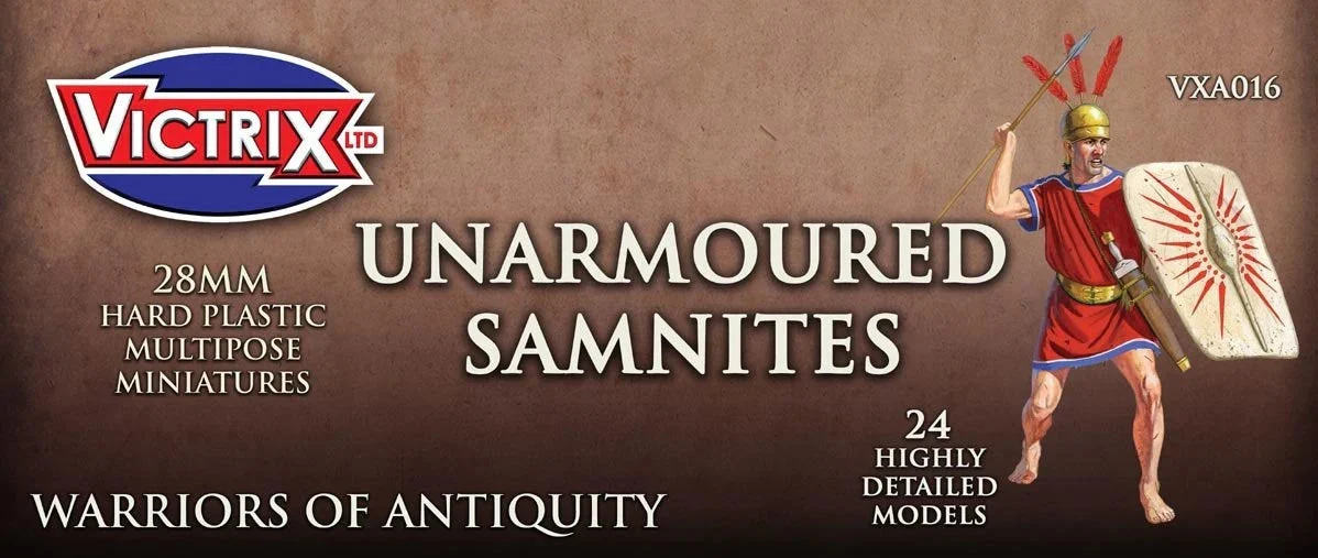 Unarmoured Samnites, 28 mm Scale Model Plastic Figures - Victrix