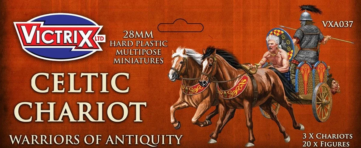 Celtic Chariot, 28 mm Scale Model Plastic Figures - Victrix