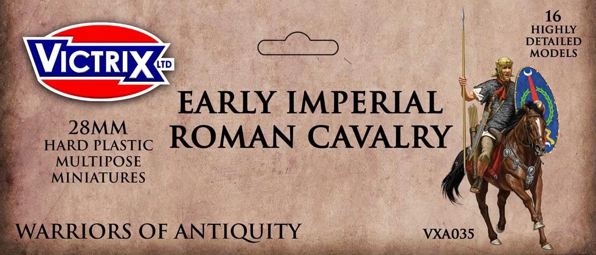 Early Imperial Roman Cavalry, 28 mm Scale Model Plastic Figures - Victrix