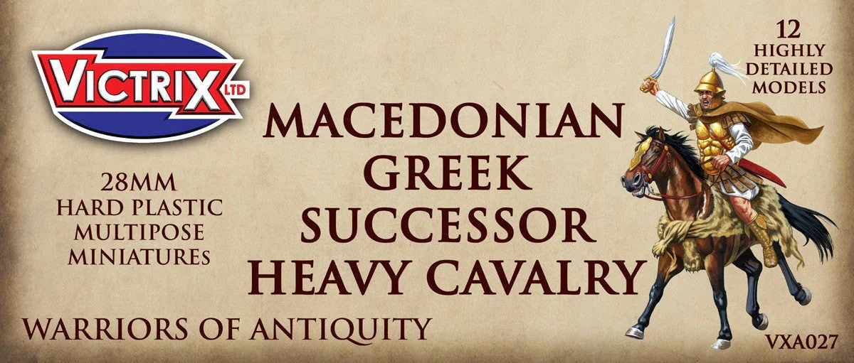 Macedonian Greek Successor Heavy Cavalry, 28 mm Scale Model Plastic Figures - Victrix