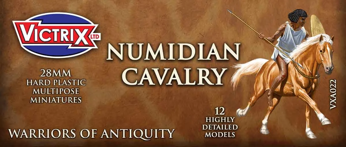 Numidian Cavalry, 28 mm Scale Model Plastic Figures - Victrix