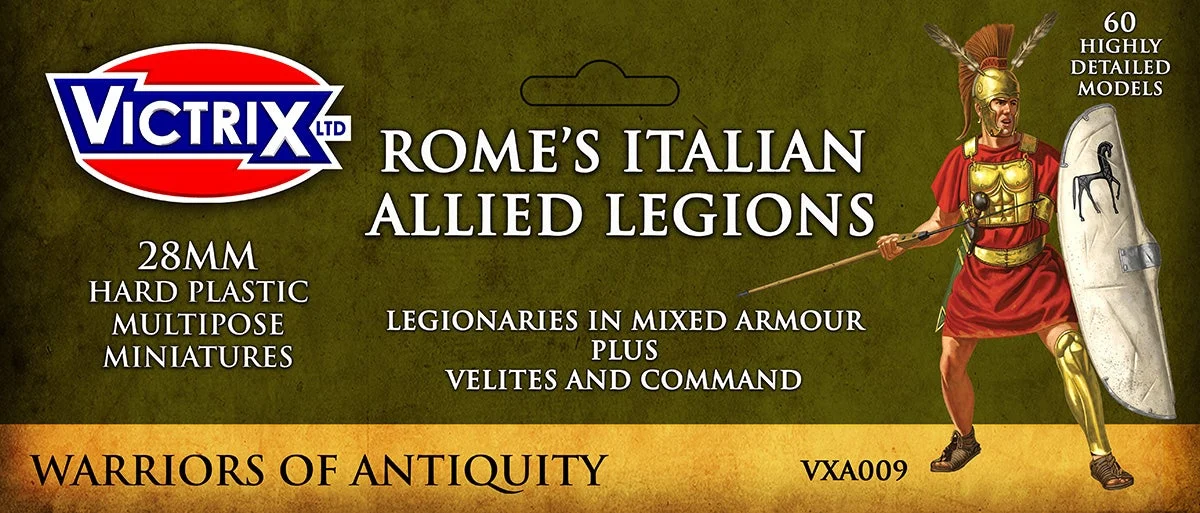 Rome’s Italian Allied Legions, 28 mm Scale Model Plastic Figures - Victrix