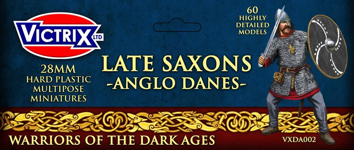 Late Saxons / Anglo Danes, 28 mm Scale Model Plastic Figures - Victrix