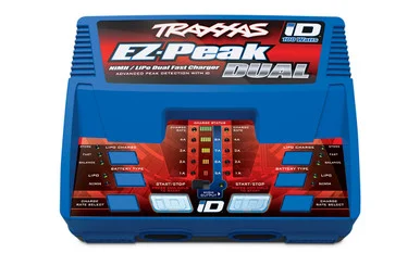 Traxxas TRA2972 EZ-Peak Dual 8-Amp 100 Watt NiMH/LiPo charger with iD Auto Battery Identification