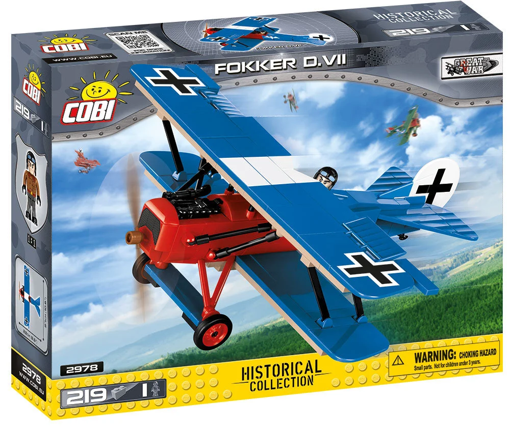 Fokker D.VII, 219 Piece Block Kit - Cobi
