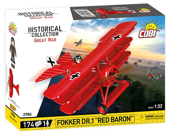 Fokker Dr.1 "Red Barron", 174 Piece Block Kit - Cobi