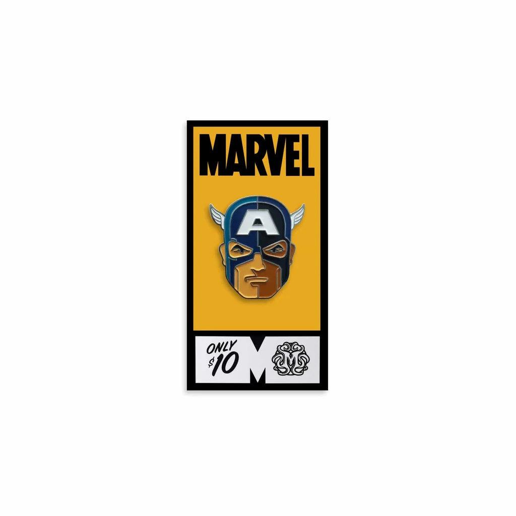 Captain America Enamel Pin - Tom Whalen