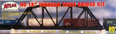 Atlas Model Railroad 889 HO Code 100 18" Truss Bridge Kit