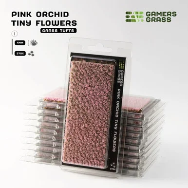 GGRFSPO - Grass Tufts: Flowers- Pink Orchid Tiny Flowers