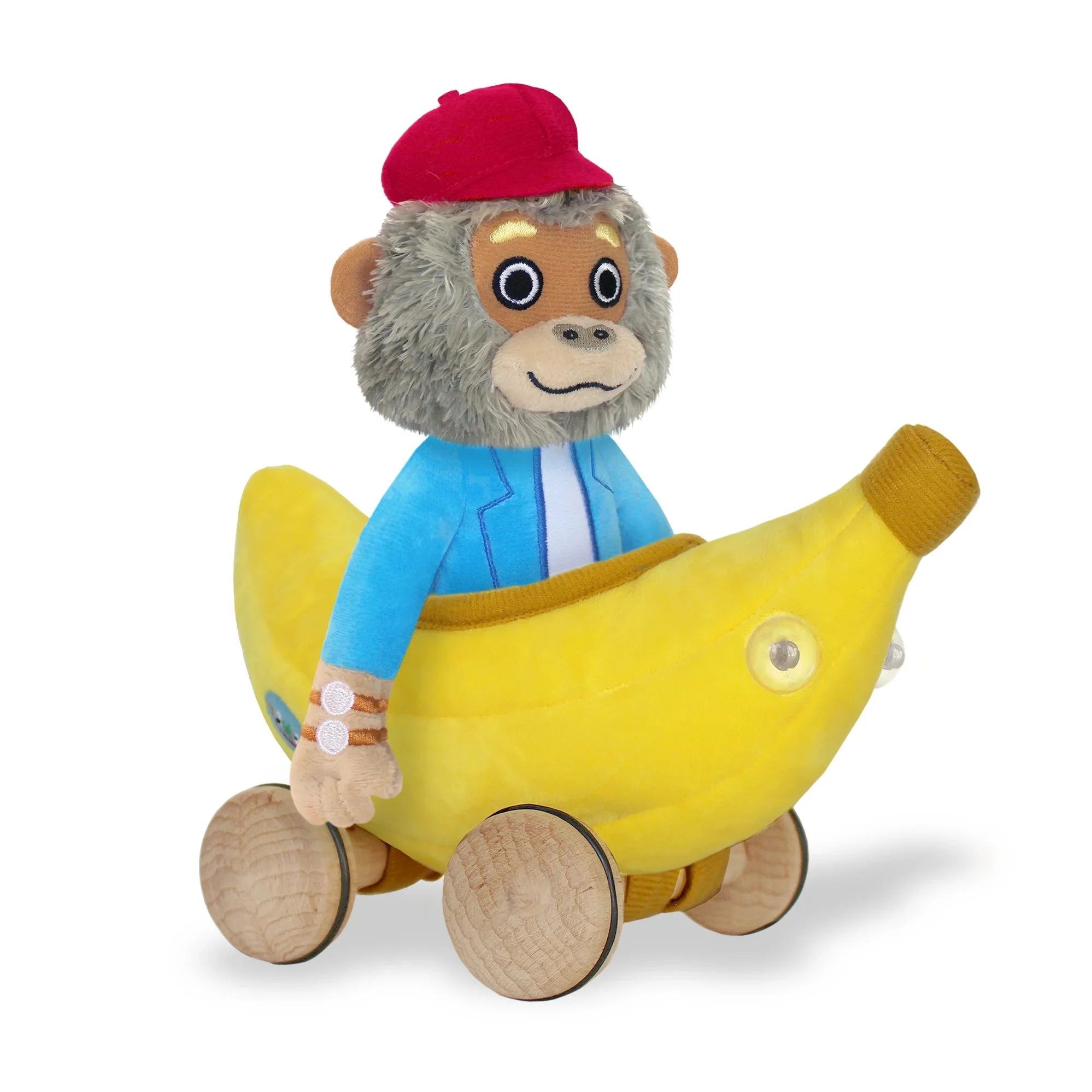 Bananas Gorilla Soft Toy With Bananamobile - Yottoy