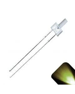 Miniatronics 12-826-05 2mm Tower YellowGlo LEDs (5 Pieces)