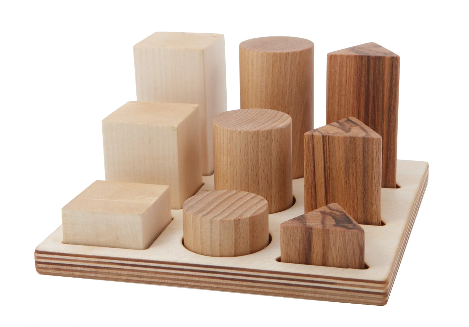 Natural Colored XL Shape Sorter Board - Wooden Story