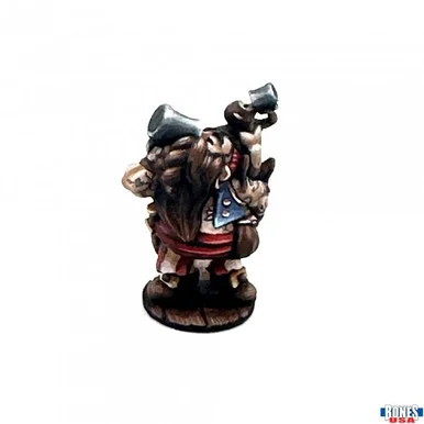 30145 - Bones USA Reaper Legends: Townsfolk: Dwarven Riverboat Pilot