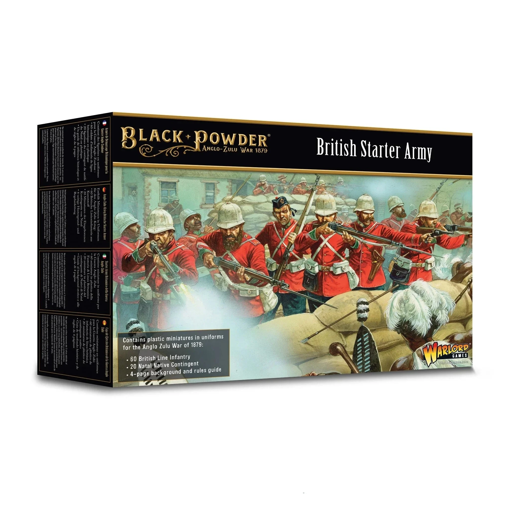 Black Powder Anglo Zulu War 1879 British Starter Army, 28 mm Scale Model Figures - Warlord Games