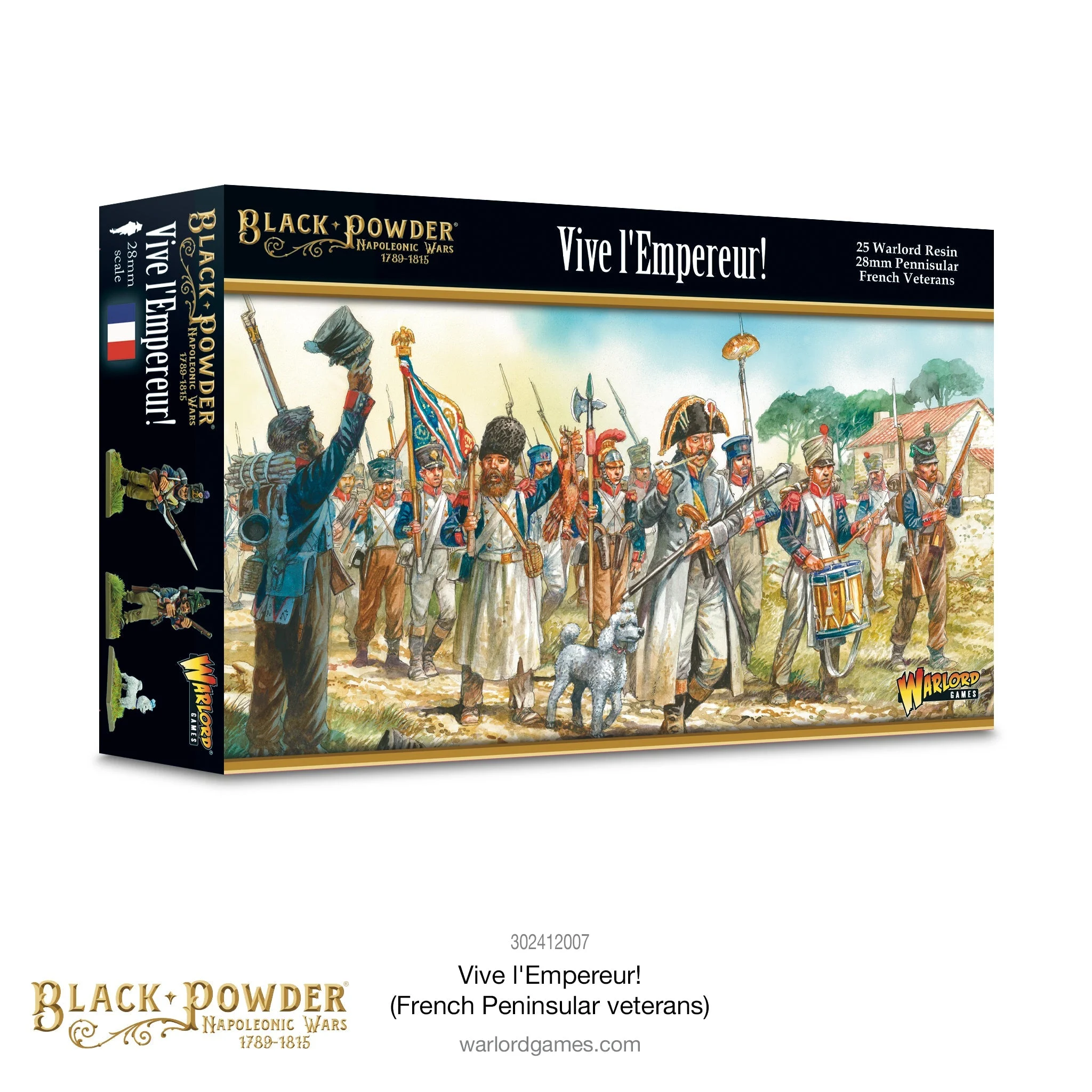 Black Powder Napoleonic Wars Vive L’Empereur! (French Peninsular Veterans), 28 mm Scale Model Figures - Warlord Games