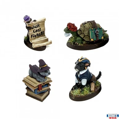 30284 - Bones USA Reaper Legends: Fancy Hat Familiars (4)