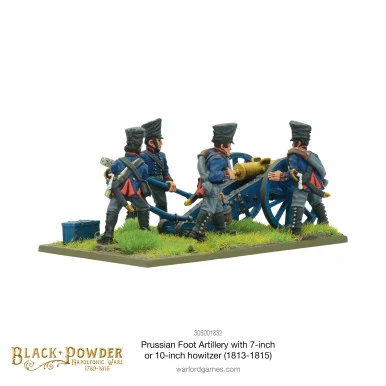 Black Powder: Napoleonic - Prussian Foot Artillery with 7 or 10-inch Howitzer (1813-1815)