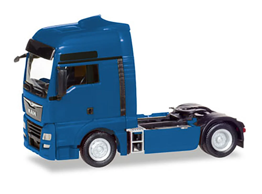 MAN TGX XXL Euro 6C Tractor (Blue), 1:87 (HO) Scale Model - Herpa
