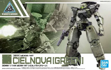 Bandai 5060252 30MM #28 bEXM-14T Cielnova (Green) 1/144 Scale Model Kit