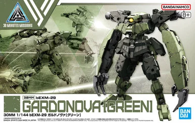 Bandai 5066685 30MM #61 bEXM-29 Gardanova Green 1/144 Scale Model Kit