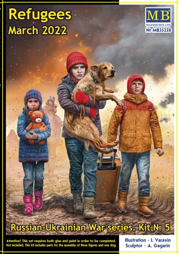 Master Box MB35228 Russian-Ukrainian War series, Kit No. 5. Refugees, March 2022 1/35 Scale Model Kit