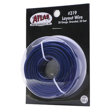 Atlas Model Railroad 319 Layout Wire Blue 20 AWG 50 Feet