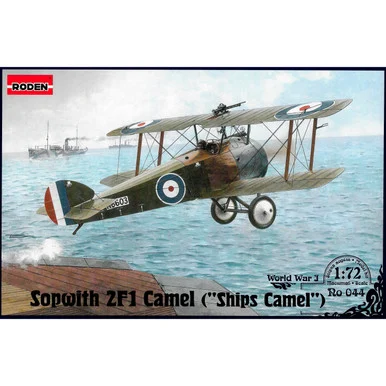 Roden 44 Sopwith 2F.1 Camel WWI BiPlane 1/72 Scale Model Kit