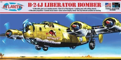 Atlantis Models H218 B-24J Liberator Bomber Buffalo Bill 1/92 Scale Model Kit