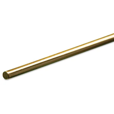 K&S Metals 1162 Round Brass Rod 1/8" OD x 36" Long (1 Piece)