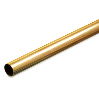 K&S Metals 1153 Round Brass Tube 3/8" OD x 0.014" Wall x 36" Long (1 Piece)