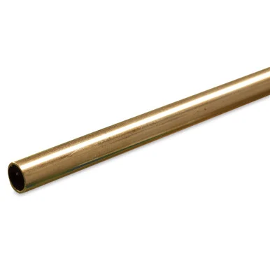K&S Metals 1148 Round Brass Tube 7/32" OD x 0.014" Wall x 36" Long (1 Piece)