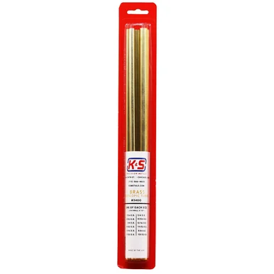 K&S Metals 3400 Brass Telescopic Tubing 0.014" Wall 1/16" thru 13/32" x 12" (12pc)